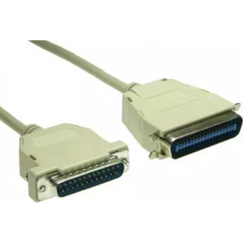 GoodConnections Premium rinnakkaistulostinkaapeli, DB25 uros - Centronics 36 uros, 0,6 m, harmaa, kaksinkertaisesti suojattu 4090-06