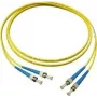 GoodConnections LW-905ST yksimuotokuitu duplex ST/ST kuitu-patchkaapeli, 9/125 µm OS2, 5 m, keltainen