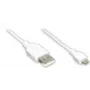 GoodConnections Alcasa USB 2.0 kaapeli, USB-A - Micro-USB B, 3 m, valkoinen 2510-MB03W