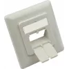 GoodConnections keskiosarasia 50x50mm kansikehyksellä 80x80mm verkkopistorasioille, signaalivalkoinen RAL9003 (GC-N0155)