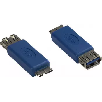 GoodConnections Alcasa USB-AD36 USB Micro-B uros - USB-A naaras sovitinkaapeli, 0,15 m, sininen