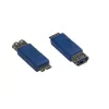 GoodConnections Alcasa USB-AD36 USB Micro-B uros - USB-A naaras sovitinkaapeli, 0,15 m, sininen