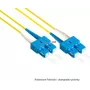 GoodConnections LW-930LS OS2 Yksimuoto Duplex valokaapelin kytkentäkaapeli, LC/SC, 9/125, 30 m