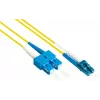 GoodConnections LW-930LS OS2 Yksimuoto Duplex valokaapelin kytkentäkaapeli, LC/SC, 9/125, 30 m