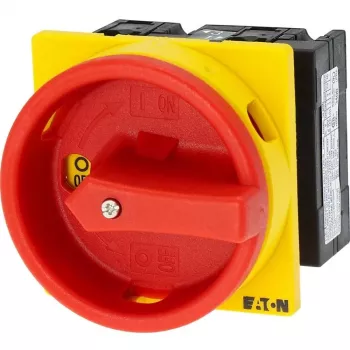 Eaton T3-1-102/EA/SVB kytkin, 3-napainen, 32 A, lukittava, keltainen/punainen