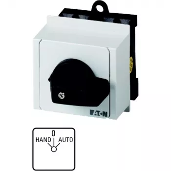 Eaton T0-3-15433/IVS 3-napainen kytkin, 20 A, 690 V AC, kojetauluasennus, musta/valkoinen 055467