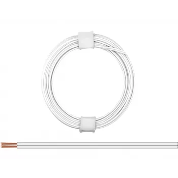 Donau Elektronik 114-55 johdin 2 x 0,08 mm² valkoinen 5 m