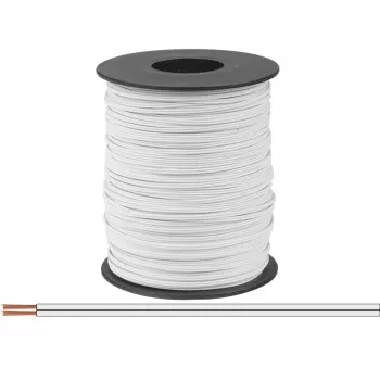 Donau Elektronik 114-55-100 johdin 2 x 0,08 mm² valkoinen 100 m