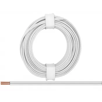 Donau Elektronik 218-55 johdin 2 x 0,14 mm² valkoinen 5 m