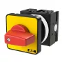 Eaton T0-2-1/E-RT 3-napainen kytkin 20 A, IP65, punainen/keltainen 011082
