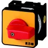 Eaton T0-2-1/E-RT 3-napainen kytkin 20 A, IP65, punainen/keltainen 011082