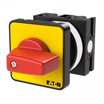 Eaton T0-1-102/E-RT kytkin, 2-napainen, 20 A, etuasennus, punainen/keltainen 009046