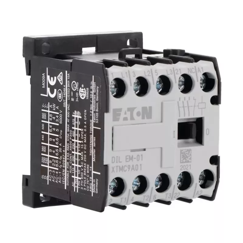 Eaton DILEM-01 Mini-kontaktori 3NO 24V AC 50Hz 9A 4kW IP20 010086