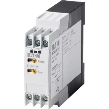 Eaton ETR4-11-W elektroninen aikarele, päälle viivästetty, 1 vaihtokosketin, 24-240 V AC/DC, 0,05 s-100 h, DIN-kisko 031883