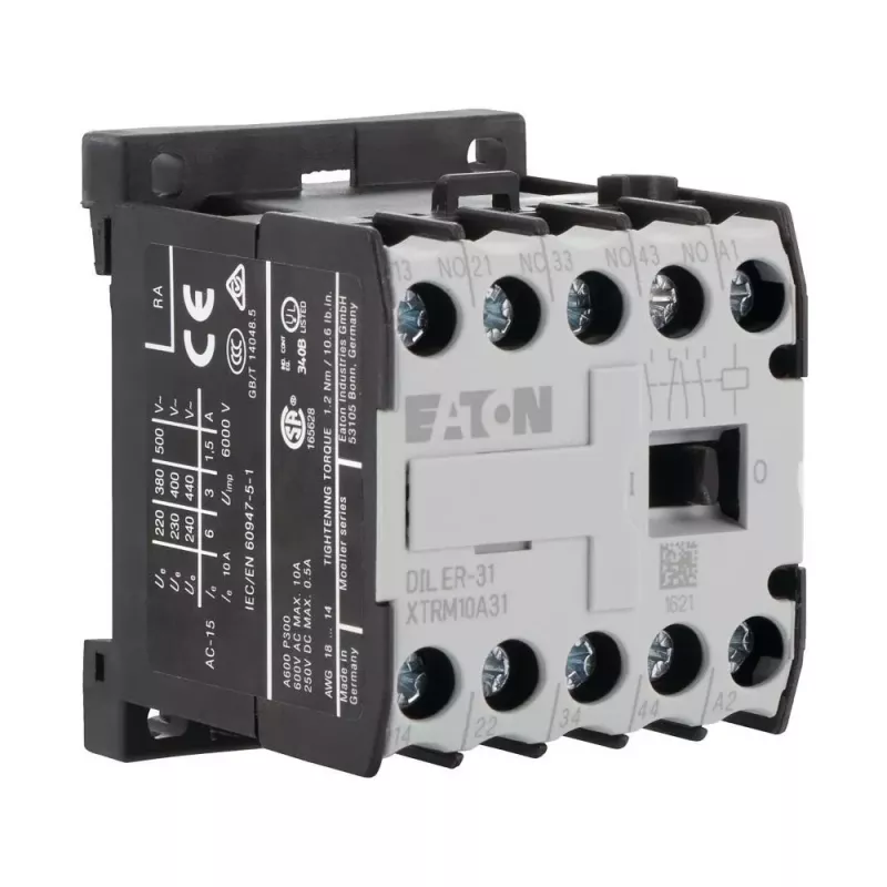 Eaton DILER-31 minikontaktori 3NO+1NC 230V AC 50Hz / 240V AC 60Hz 051768
