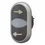 Eaton M22-DDL-S-X226/X26 kaksoispainike, valaistu, tekstillä 105227