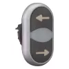 Eaton M22-DDL-S-X226/X26 kaksoispainike, valaistu, tekstillä 105227