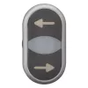 Eaton M22-DDL-S-X226/X26 kaksoispainike, valaistu, tekstillä 105227