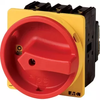 Eaton P3-100/EA/SVB 100 A 3-napainen lukittava pääkytkin, punainen/keltainen
