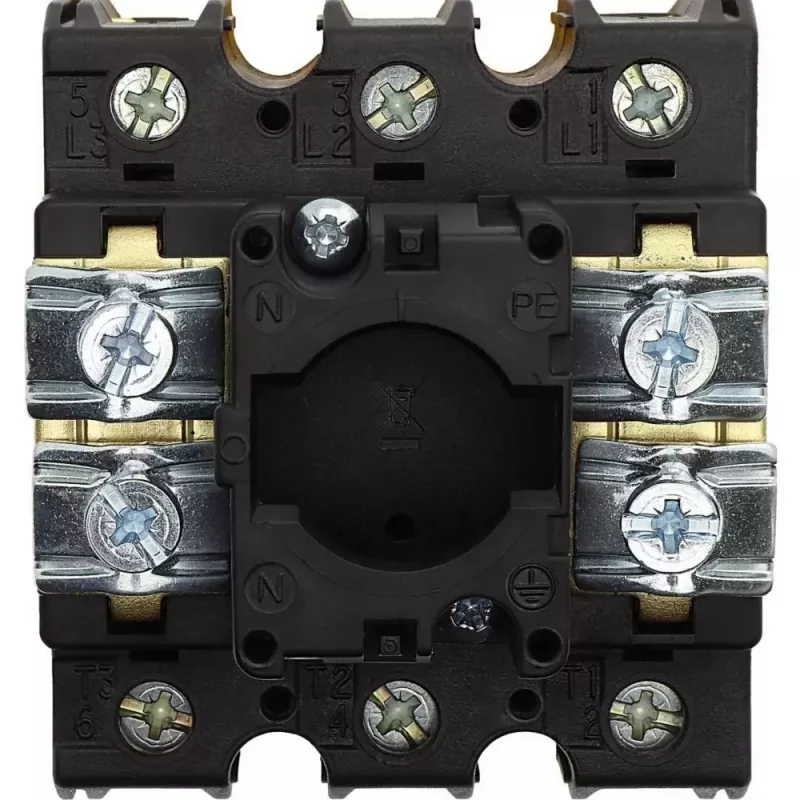 Eaton P3-100/EA/SVB 100 A 3-napainen lukittava pääkytkin, punainen/keltainen