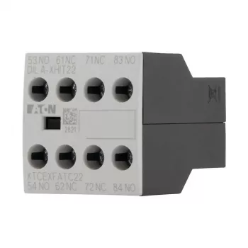 Eaton DILA-XHIT22 apukosketinlohko, 2NO+2NC, etuasennus, ruuviliittimet, musta/valkoinen 101044