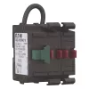 Eaton M22-K02SMC10 teholiitin, 2 NC, etuasennus, ruuviliittimet, musta 121474