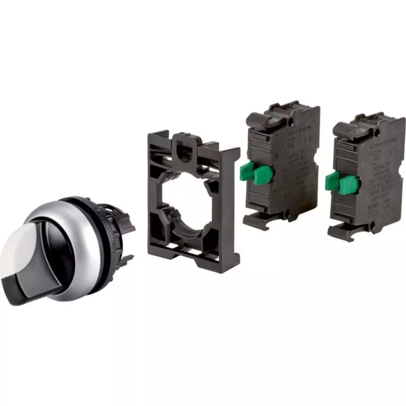 Eaton M22 avainkytkin, 2 asentoa, lukittuva, 2 NO kosketinta, musta 110922