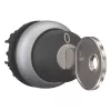 Eaton M22-WRS-MS5 avainvalintakytkin, 3 asentoa, jousipalautus, musta/hopea 111785