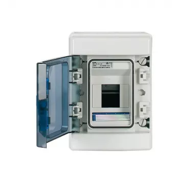 Eaton 174221 IKA-1/4-ST pinta-asennettava pienjakokeskus, 4 moduulia, 1 rivi, IP65, harmaa