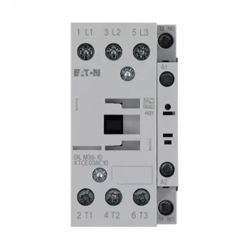 Eaton DILM38-10(RDC24) 3-napainen teholiitin, 38 A AC-3, 24 V DC kela, 1 NO apukosketin 112442
