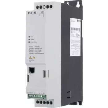 Eaton DE1-343D6FN-N20N taajuusmuuttaja, 0,75 kW, 380-480 V, 3-vaiheinen, IP20, musta/valkoinen 174335