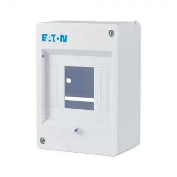 Eaton MINI-4 pinta-asennettava jakokeskus, 4 moduuliyksikköä, IP30, liikennevalkoinen (RAL 9010) 177068