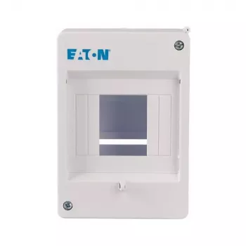 Eaton MINI-4 pinta-asennettava jakokeskus, 4 moduuliyksikköä, IP30, liikennevalkoinen (RAL 9010) 177068