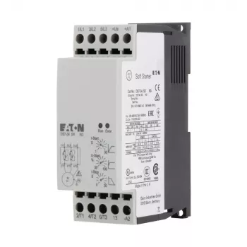 Eaton DS7-340SX009N0-N pehmokäynnistin, 9 A, 4 kW, 200-460 V AC, 24 V AC/DC ohjaus, harmaa 134910