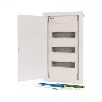 Eaton KLV-36HWP-F pinta-asennettava jakokeskus, 3 riviä, 36 moduulia, läpinäkyvä ovi, valkoinen 178810