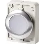 Eaton M30C-FDRL-W litteä pyöreä painonappikäyttö, kromirengas, valkoinen 182950