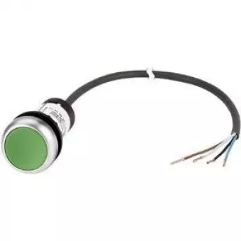 Eaton RMQ-Titan C22 litteä painonappi, vihreä, 1 sulkeutuva kosketin, ruuviliittimet, 22,5 mm asennus 185670