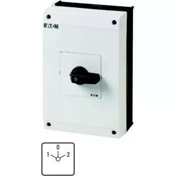 Eaton T5B-3-8401/I4 nokkakytkin, 3-napainen, 20 A, 690 V AC, 3 asentoa, 90°, musta kahva, valkoinen merkintä, etutauluasennus 207227