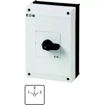 Eaton T5B-3-8401/I4 nokkakytkin, 3-napainen, 20 A, 690 V AC, 3 asentoa, 90°, musta kahva, valkoinen merkintä, etutauluasennus 207227