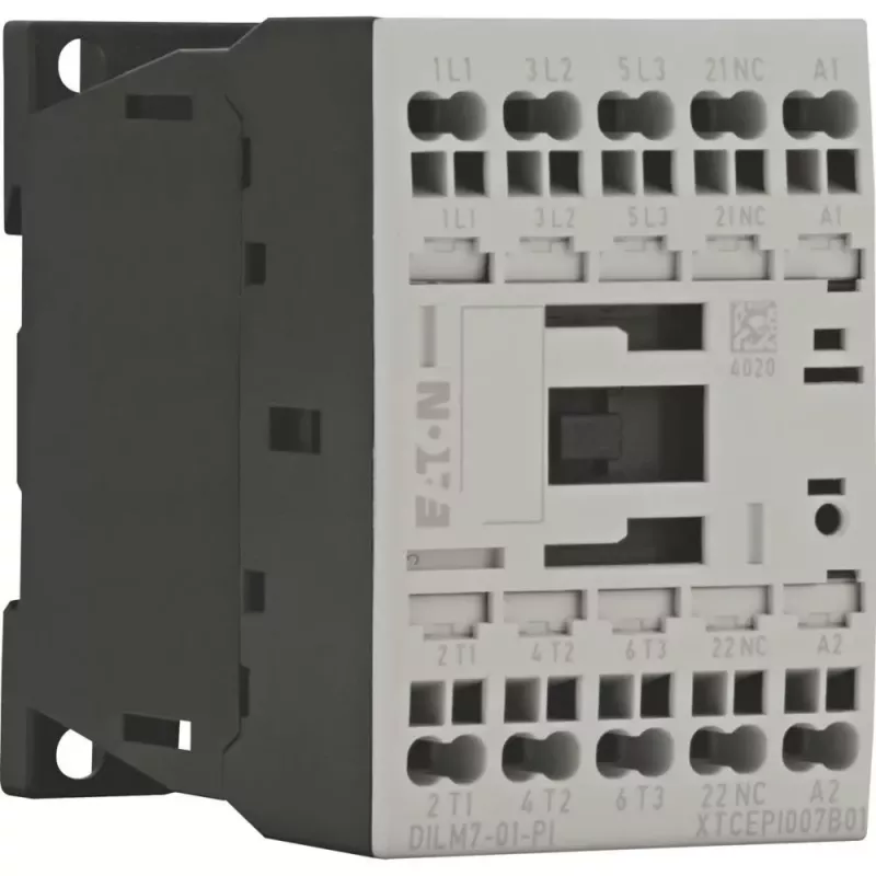 EATON DILM7-01(24VDC) tehonkontaktori 3-napainen 400V 3kW 1NC 24VDC 199228