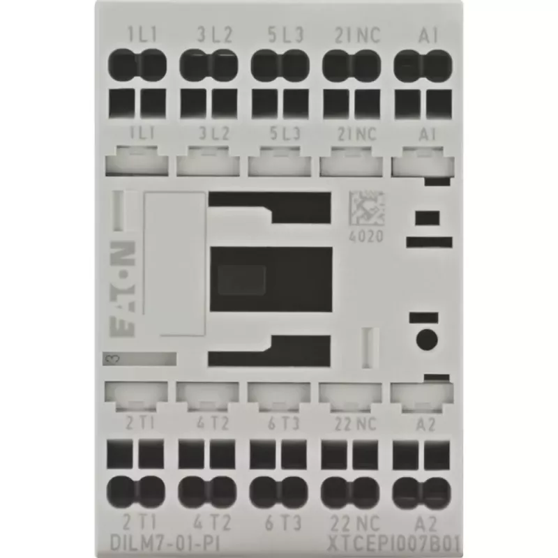 EATON DILM7-01(24VDC) tehonkontaktori 3-napainen 400V 3kW 1NC 24VDC 199228