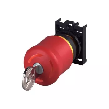 Eaton M22-PVS/K01 hätä-seis-painike, avainvapautus, 1 NC, etuasennus, 22,5 mm, punainen/keltainen 216514