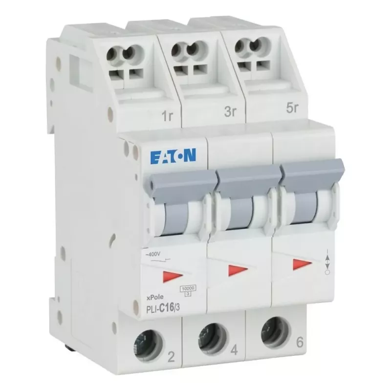 Eaton PLI-C16/3 johdonsuojakatkaisija tyyppi C 16A 3-napainen 101321