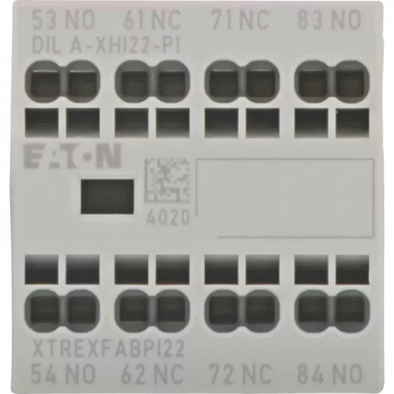 Eaton DILA-XHI22-PI apukoskettolohko, 2NO+2NC, 4A, etuasennus 199319