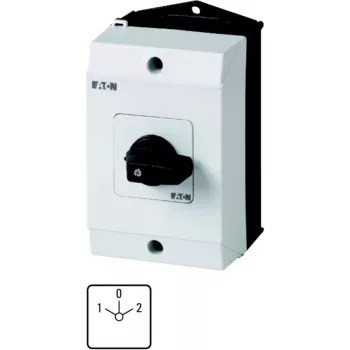 Eaton T0-3-8401/I1 3-napainen nokkakytkin, 20 A, musta vipu, etulevyasennus 207132