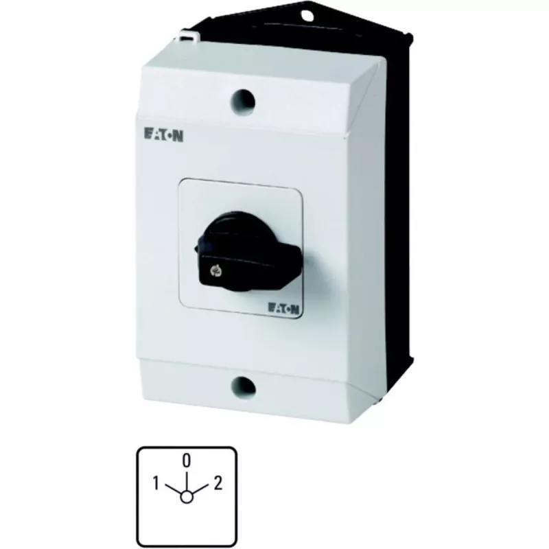 Eaton T0-3-8401/I1 3-napainen nokkakytkin, 20 A, musta vipu, etulevyasennus 207132