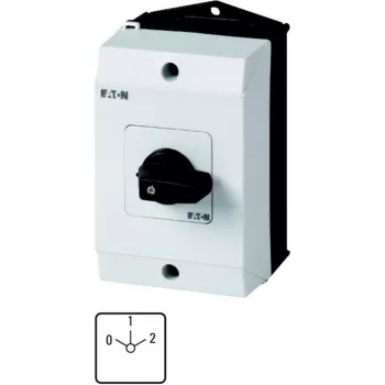 Eaton T0-4-8440/I1 3-napainen nokkakytkin, 20 A, 690 V AC, IP65, musta/valkoinen 207141
