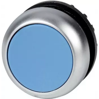 Eaton M22-DR-B painikkeen käyttöosa, sininen, kromattu muovi, hetkelliskosketin, 22,5 mm asennus 216623