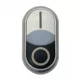 Eaton M22S-DDL-W kaksoispainikkeen käyttöosa, valaistu, valkoinen 216707
