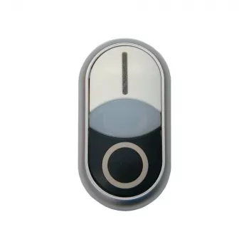 Eaton M22S-DDL-W kaksoispainikkeen käyttöosa, valaistu, valkoinen 216707